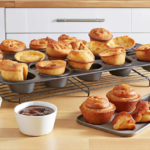 What Can I Use If I Don't Have a Popover Pan? A variety of golden-brown popovers baked in different pans, showcasing what can I use if I don’t have a popover pan for perfect results.