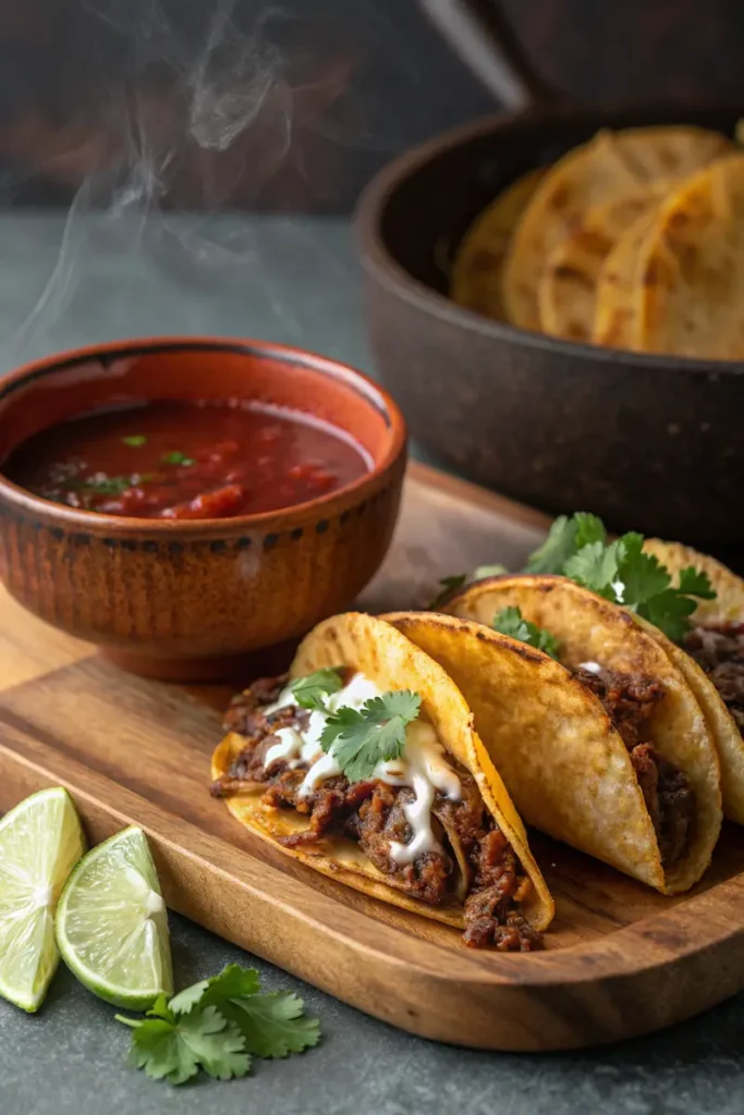 Why are birria tacos so special – crispy tacos with consommé