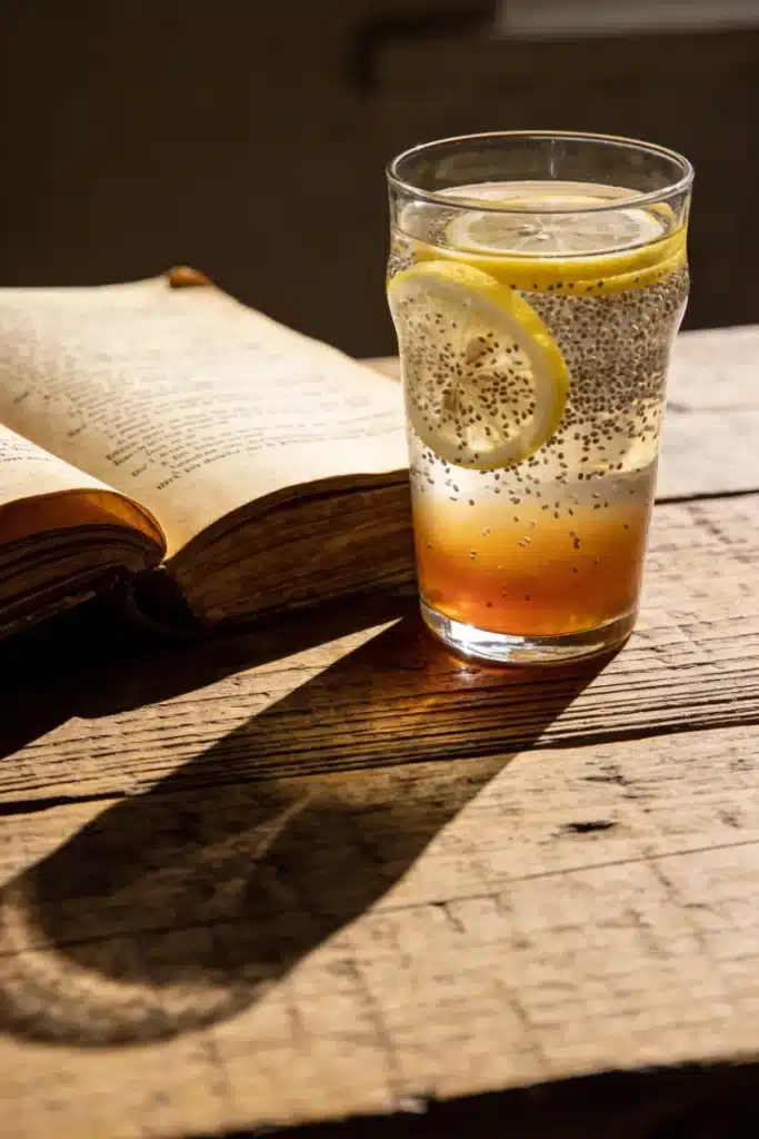 Mounjaro de pobre receita com vinagre de maçã, limão e chia para saciedade natural.