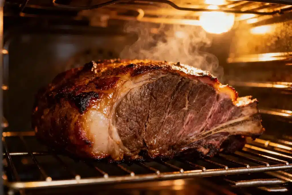 prime rib recipe high heat roasting step