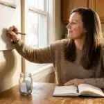 Quanto tempo o Mounjaro caseiro faz efeito - mulher marcando calendário com expectativa.