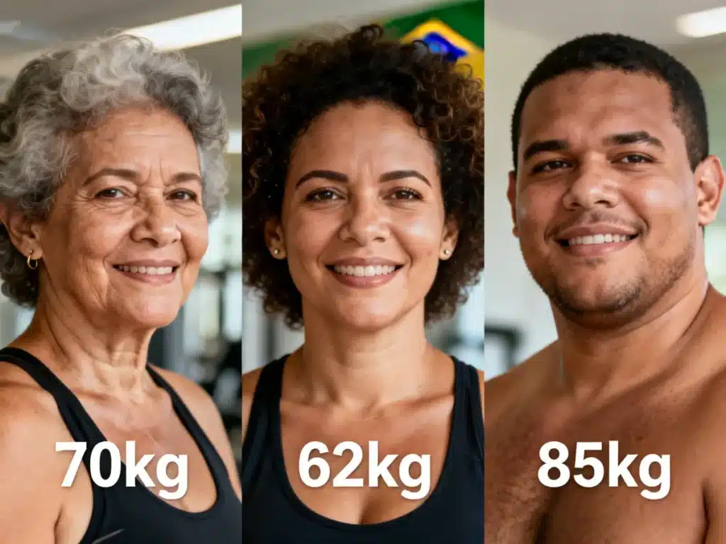 Casos reais mostrando quantos quilos perderam com Mounjaro caseiro.