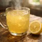 Receita de gelatina bariátrica para emagrecer em bebida quente com limão.